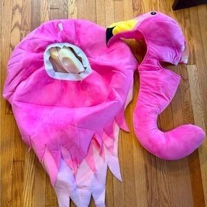 Pink Flamingo Adult Costume, Size L, Gently Used